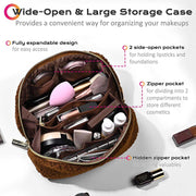 Yescom Travel Makeup Bag with Compartments Zipper Image