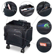 Yescom Sparkle 3 in 1 Rolling Makeup Case Hairdresser Organizer Image