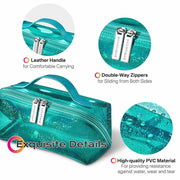 Yescom Sparkle Travel Cosmetic Bag with Compartments Image