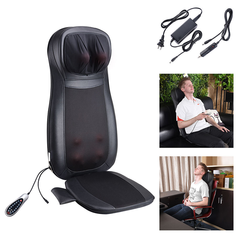 Yescom Massage Cushion Heated for Neck Back Hip Shiatsu Image