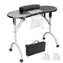 Yescom Foldable Nail Table with Vent Manicure Nail Art, Black Image