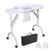 Yescom Foldable Nail Table with Vent Manicure Nail Art