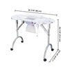 Yescom Foldable Nail Table with Vent Manicure Nail Art