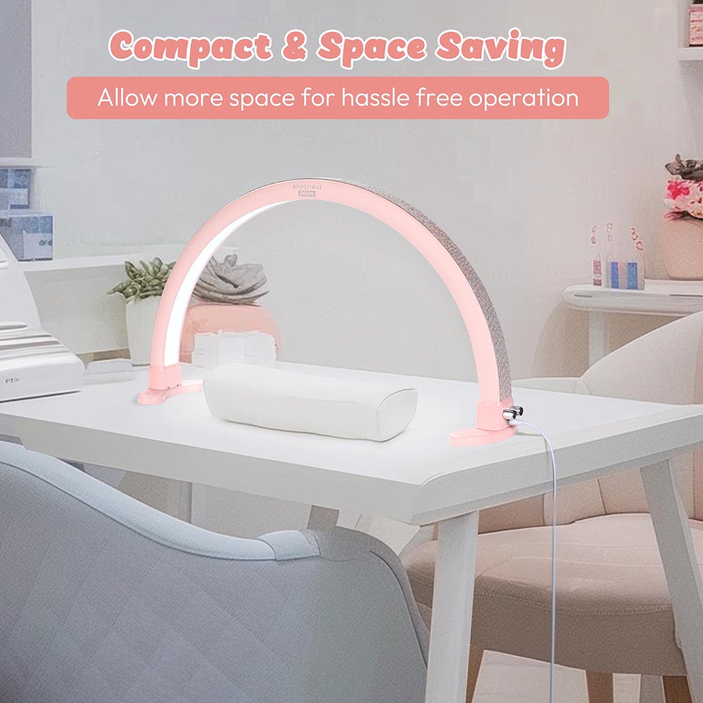 Yescom Half Moon Light Nail Table Lamp with Rhinestone 29in 48W Image