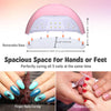 Yescom LED Lamp for Nails Dryer with LCD Display