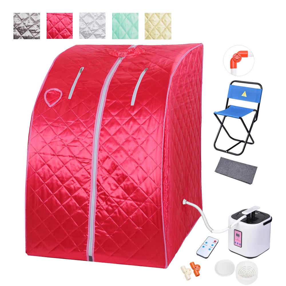 Yescom Portable Steam Sauna Tent Spa Detox w/ Chair & Remote Image