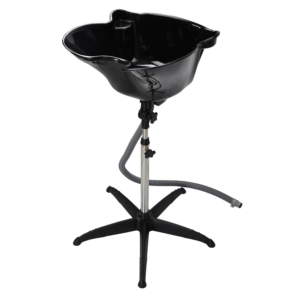 Yescom Deep Shampoo Bowl Salon Hair Basin Adjustable Black Image