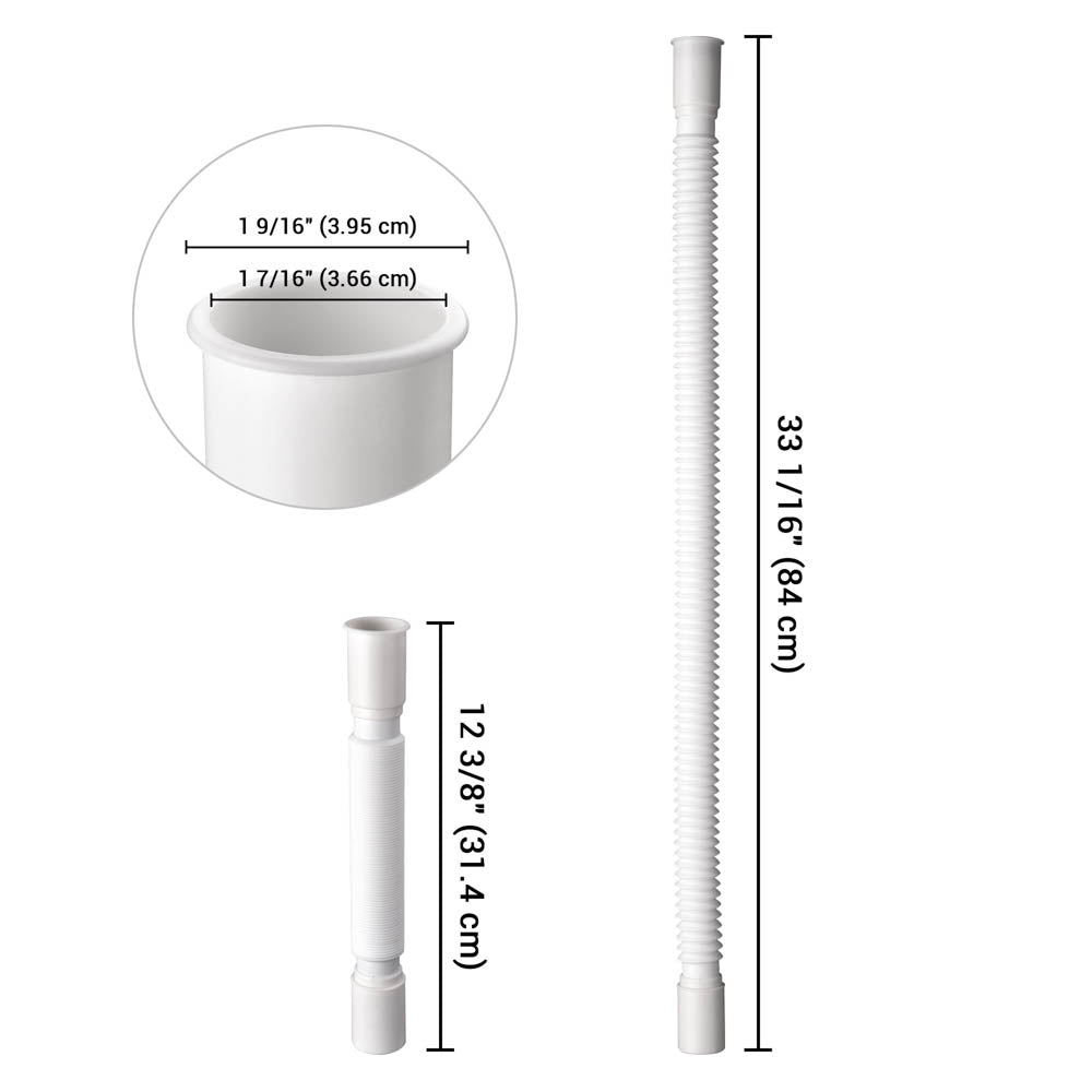 Yescom Shampoo Bowl Drain Hose 1 7/16" Dia. Image