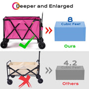 Yescom 225L Foldable Wagon Heavy Duty Collapsible Utility Cart Image