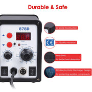 Yescom 878D Digital Soldering Station Unit Lead-Free Solder SMD Image