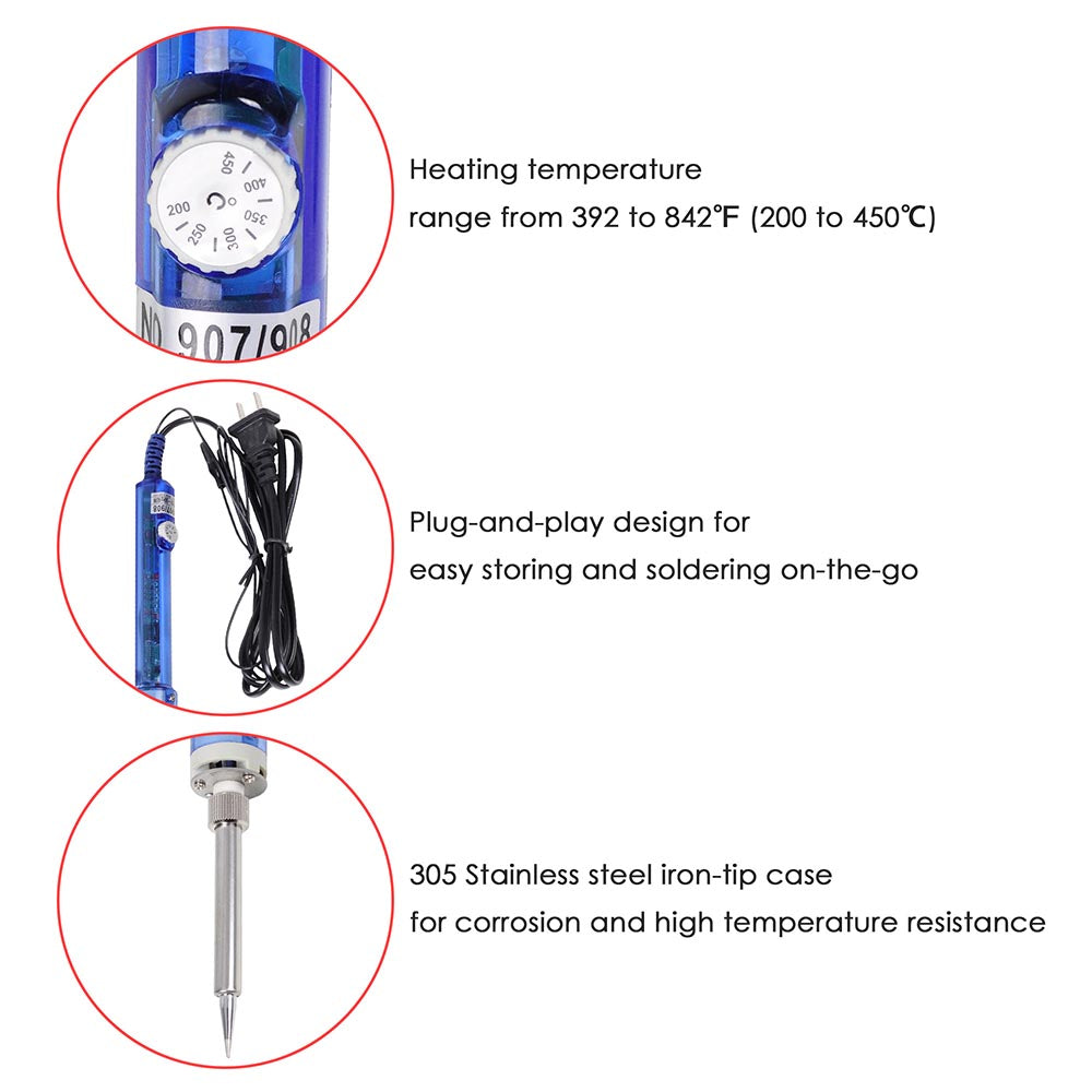 Yescom Electric Soldering Station Lead-Free Iron Welding Image