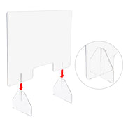 Yescom Sneeze Guards with Window Acrylic Desk Partitions 36x24" 3-Pack Image