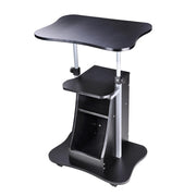 Yescom Height-Adjustable Rolling Laptop Cart with Storage Image