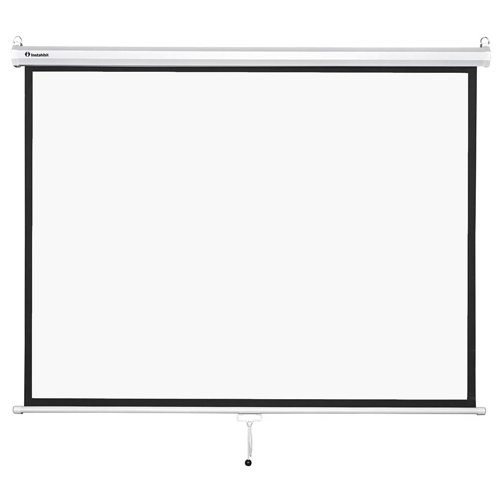 Yescom 4:3 Retractable Manual Projection Screen 72" Ceiling Wall Image