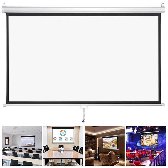 Yescom 16:9 Retractable Manual Projection Screen 72