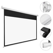 Yescom Retractable Electric Projection Screen 92" 16:9 Ceiling Mounted Image