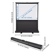 Yescom Floor-Standing Pop Up Projector Screen 60" 4:3 Image