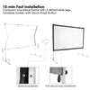 InstaHibit Outdoor Portable Projection Screen w/ Stand 16:9 100"