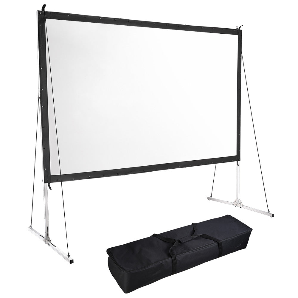 Yescom Outdoor Portable Projection Screen w/ Stand 16:9 100" Image