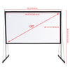 Yescom Outdoor Portable Projection Screen PVC w/ Metal Stand 120in 16:9