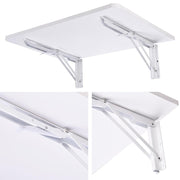 Yescom Wall Mount Fold Down Floating Table Desk Black/White Image