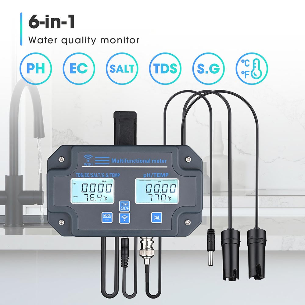 Yescom Multifunction Water Tester 6-in-1 Image