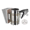 Yescom 11 in Bee Hive Smoker Stainless Steel w/ Heat Shield Beekeeping