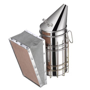 Yescom 11 in Bee Hive Smoker Stainless Steel w/ Heat Shield Beekeeping Image