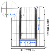 Yescom Heavy Duty Dog Playpen 40" Tall 32-Panel Puppy Pen Metal Image