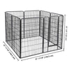 Yescom Heavy Duty Dog Playpen 47" Tall 8-Panel Puppy Pen Metal