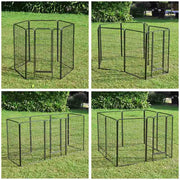 Yescom Heavy Duty Dog Playpen 47" Tall 48-Panel Puppy Pen Metal Image