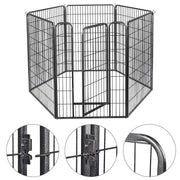 Yescom Heavy Duty Dog Playpen 47" Tall 24-Panel Puppy Pen Metal Image