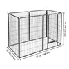 Yescom Heavy Duty Dog Playpen 47" Tall 24-Panel Puppy Pen Metal