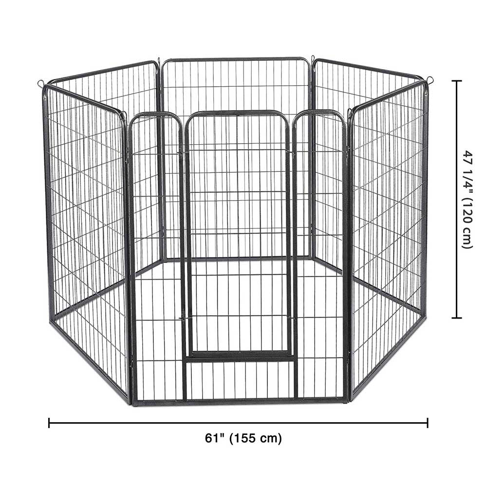 Yescom Heavy Duty Dog Playpen 47" Tall 36-Panel Puppy Pen Metal Image