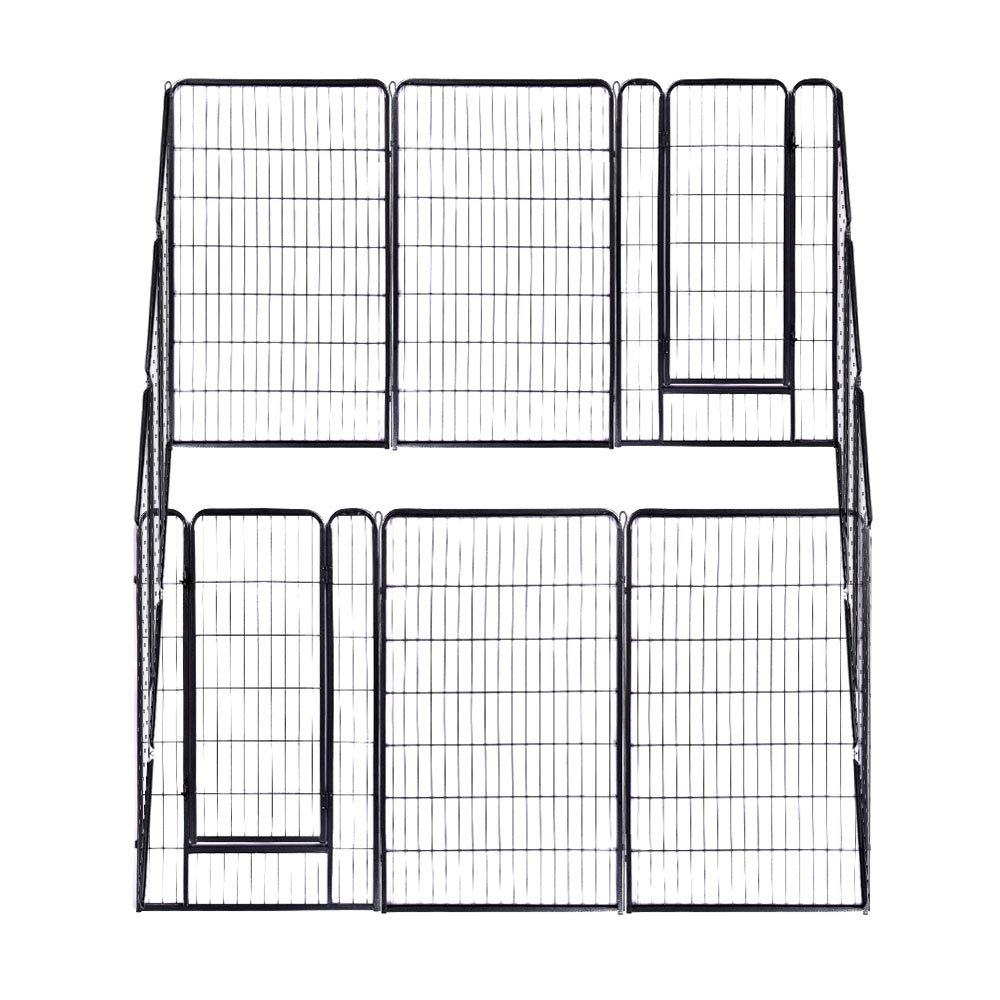 Yescom Heavy Duty Dog Playpen 47" Tall 12-Panel Puppy Pen Metal Image