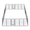 Yescom Heavy Duty Dog Playpen 47" Tall 24-Panel Puppy Pen Metal