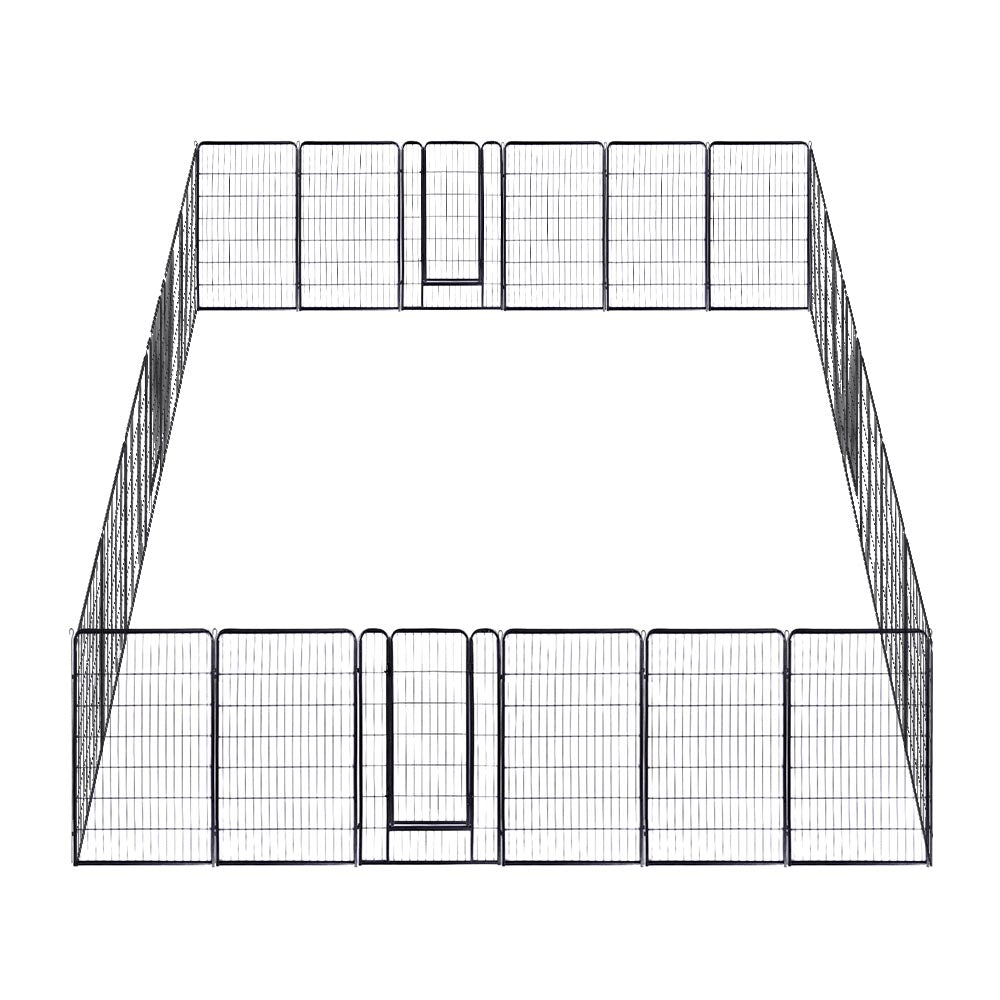 Yescom Heavy Duty Dog Playpen 47" Tall 24-Panel Puppy Pen Metal Image