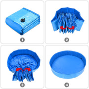 Yescom Foldable Pool for Kids Dog Pet Bath Small to Large Image