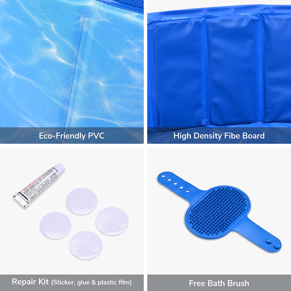 Yescom Foldable Pool for Kids Dog Pet Bath Small to Large Image