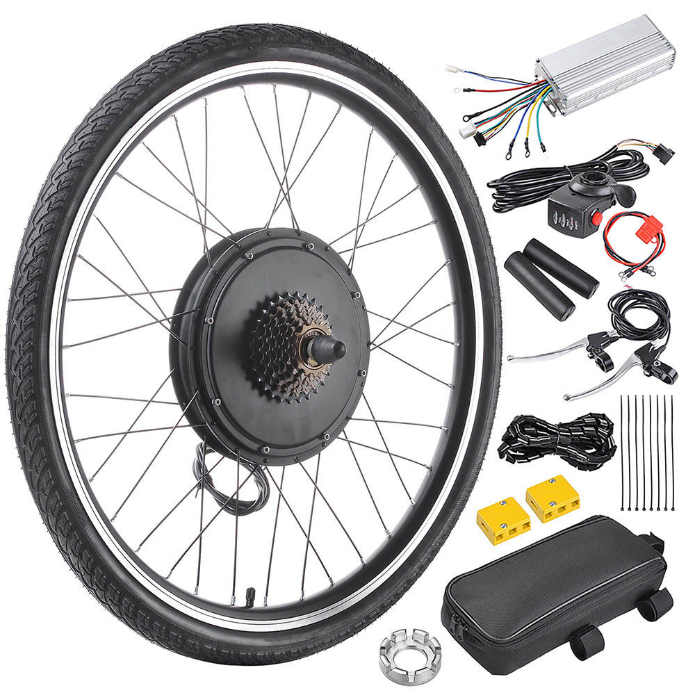 Yescom Brushless Electric Bicycle Engine, 48v 1000w Rear Wheel Hub Motor Kit Image