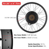 Yescom 26" Electric Bicycle Motor Rear Wheel Fat Tire Kit 48v 1000w