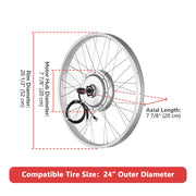 Yescom 24" Rear Wheel Electric Bicycle Motor Kit 36v 750w Image