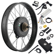 Yescom Bicycle Motor Kit Fat Bike Conversion Kit 1500W 48V 26", Rear Hub Image