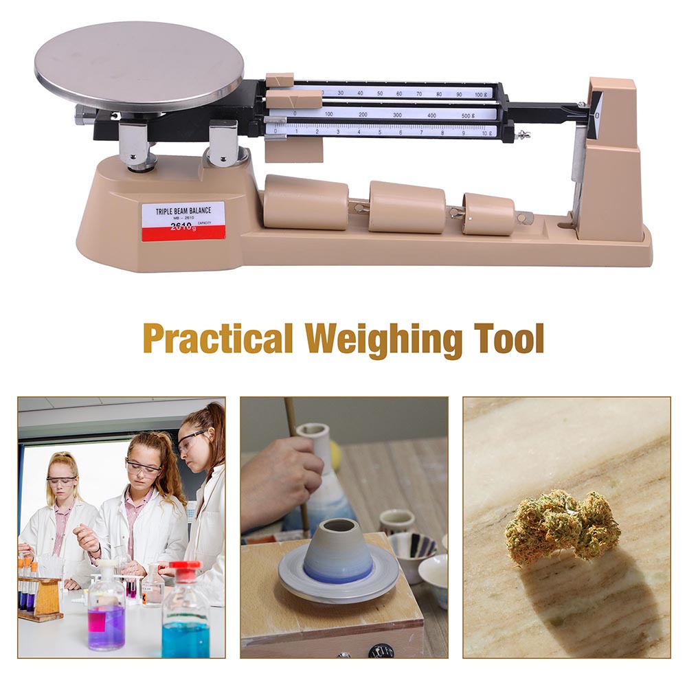 Yescom Jewelry Triple Beam Balance Precision Scale 2610 Gram Image