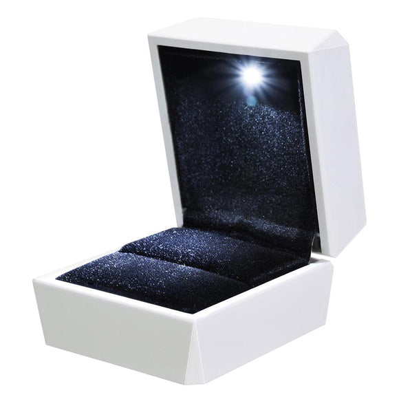 Yescom Wedding Proposal LED Light Jewelry Ring Box Single Image