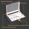 Yescom Wood Watch Display Case 12-Slot Matte Finish