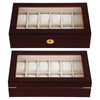 Yescom Wood Watch Display Case 12-Slot Matte Finish