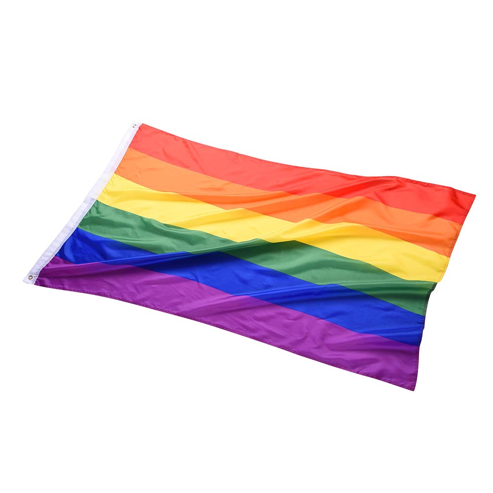 Yescom Rainbow Flag 3x5ft Poly Pride Peace Banner Image