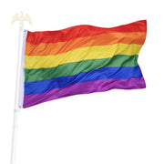 Yescom Rainbow Flag 3x5ft Poly Pride Peace Banner Image