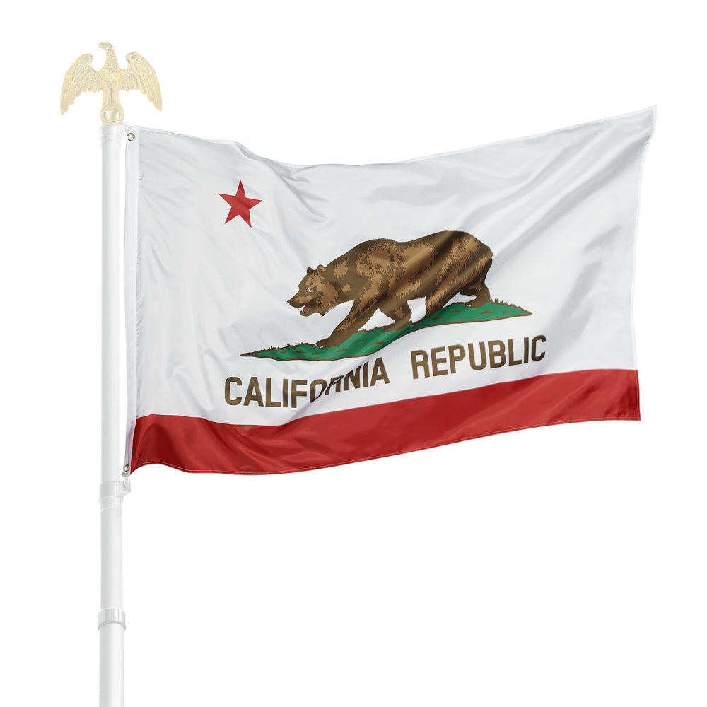 Yescom California Republic Bear Flag Polyester 3x5 ft Double-Sided Image